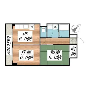 山口マンション【7階】の間取り