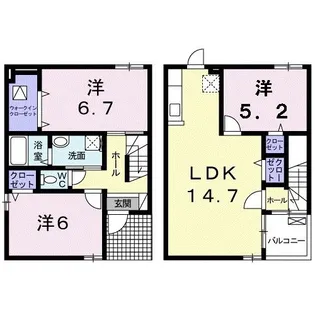 プロムナード宮代台IV【1階】の間取り