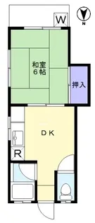 富田コーポ【2階】の間取り