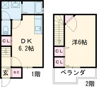 べラビータ【1階】の間取り