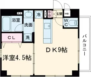 デュオ・スカーラ緑が丘【3階】の間取り