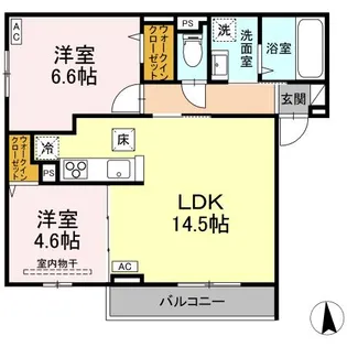 RESUA向中野 A棟【1階】の間取り