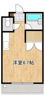 アンプルール新屋敷【2階】の間取り