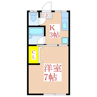 フィオーレ清水【1階】の間取り