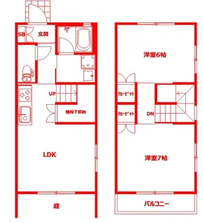 カーサブライトサンズ【1階】の間取り