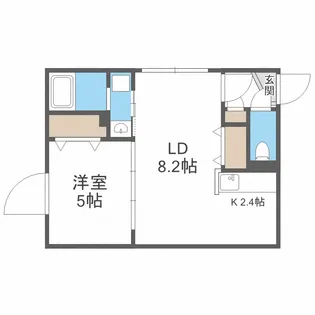 Posh桑園(ポッシュ桑園)【1階】の間取り