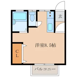ハイツ遠山A【1階】の間取り