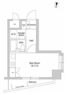 レジデンス三軒茶屋スクエア【4階】の間取り