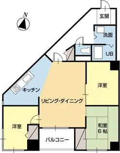 シティウエストコート【6階】の間取り