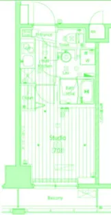 ガーラ・ステーション横濱関内【9階】の間取り
