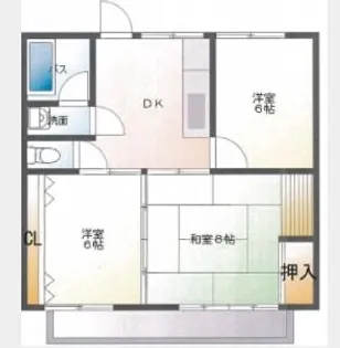 サンコーハイツ【1階】の間取り