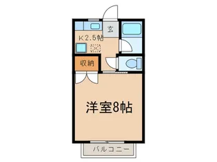 青木ヒルズアルファ-3【1階】の間取り