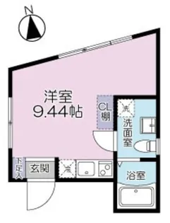 Casa Blanche 武蔵小山【2階】の間取り