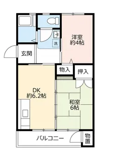 UR鈴蘭台第一【1階】の間取り