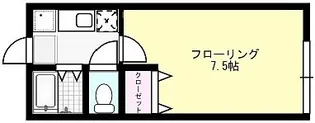 メゾン貝塚【2階】の間取り