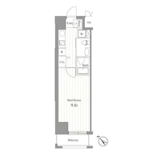 ジョイシティ蔵前【7階】の間取り