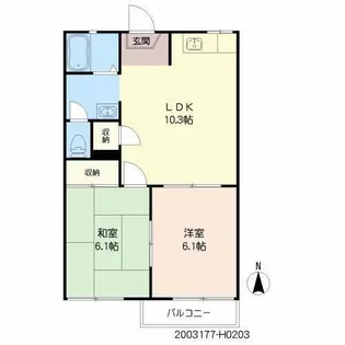 ホワイトパール【2階】の間取り