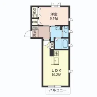 トワルージュ【1階】の間取り