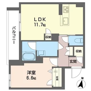 通町グランデ【2階】の間取り