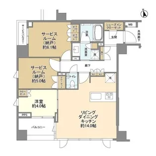 ピアース日吉【2階】の間取り