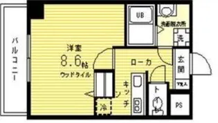 e.ze.御所南II【2階】の間取り
