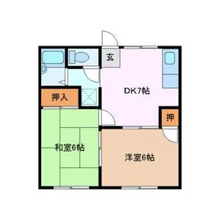 エクセレンス城山【1階】の間取り