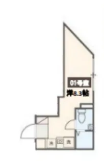 Meldia Residence王子【2階】の間取り