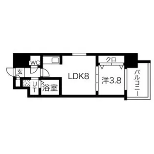メイクス京橋川II【2階】の間取り