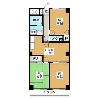 ファミール行徳【4階】の間取り