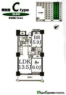 鶴見イーストリバー【8階】の間取り