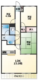 コルベイユ天神【1階】の間取り