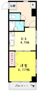 ウェル・クリオネ【1階】の間取り