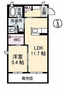 GRANTAGE下関【1階】の間取り