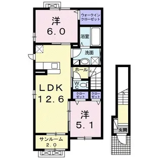 アヴァンセI【2階】の間取り