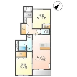 グレースベリー【1階】の間取り