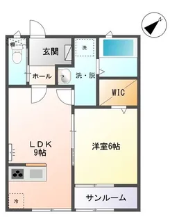 エスポアールII【1階】の間取り