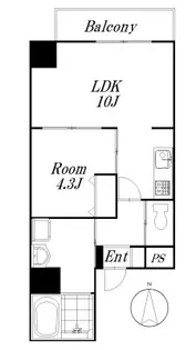 SAKURA MENSHIN【6階】の間取り