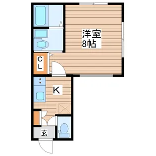 グランシャンテ南鍛冶町【2階】の間取り