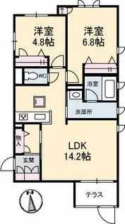 ルミエール国分寺【2階】の間取り