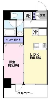 Villa blanche kobe【4階】の間取り