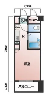ロマネスク平尾第3【6階】の間取り