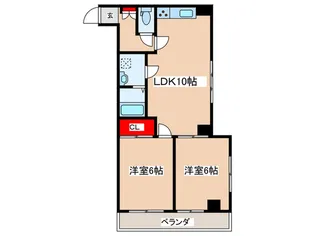 ブランマレー【2階】の間取り