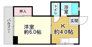 第一田万里ビル【4階】の間取り