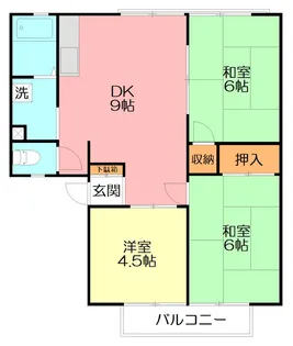 マリンハイツ【2階】の間取り
