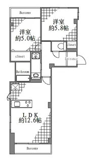ラヴィデ香風園【2階】の間取り