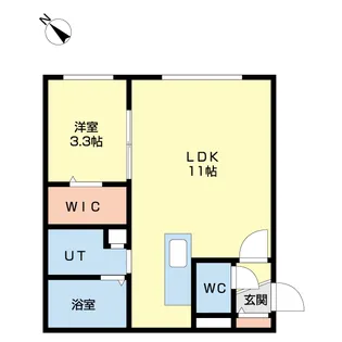 Le sucre豊平公園【2階】の間取り