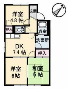 フレグランスやぐち【1階】の間取り