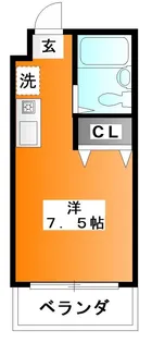 ビレッジ中根【1階】の間取り