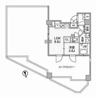 ルネサンスコート田端(写真なし【7階】の間取り