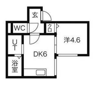 ヴィレッジ円山【3階】の間取り